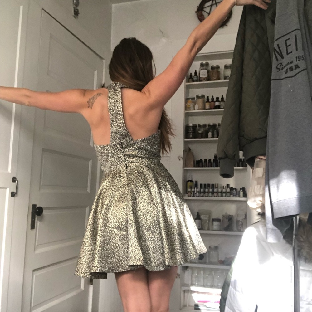 Gold dress